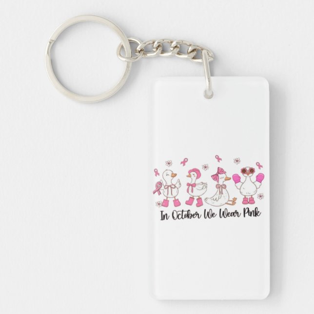 En Octobre Nous Portons Pink Duck Design 🎀 🦆 💗 (Devant)