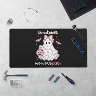 en Octobre Nous Portons Rose Fantôme Halloween