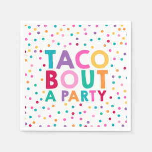 En Papier Accès de taco de serviette de fête d'anniversair
