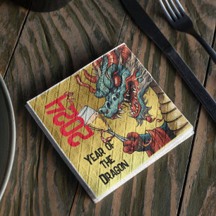 En Papier Année de la serviette Dragon Nouvel An chinois