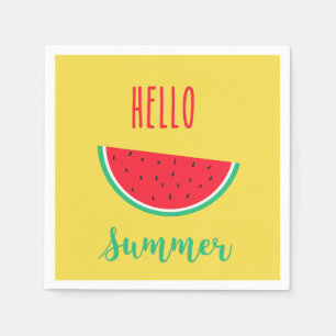 En Papier Bonjour serviettes d'été - Watermelon