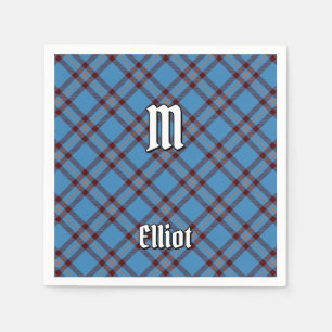 En Papier Clan Elliot Ancienne serviette Tartan