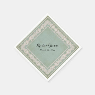 En Papier Dessert Réception Serviettes Dentelle rustique Vie