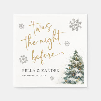 En Papier Dîner de répétition d'hiver Nuit de serviette avan