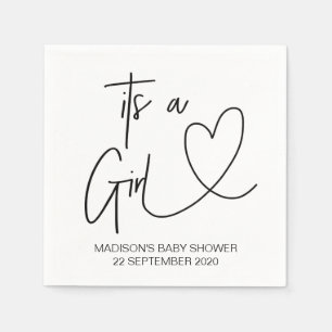 En Papier Ensembles faits sur commande de serviette de baby