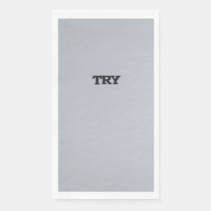 En Papier Essayez Serviette Cuisine Grise