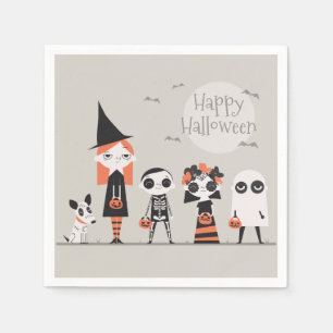 En Papier Halloween simple mais élégant   Serviette de table