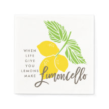 La serviette de cocktail Limoncello, quand la vie 
