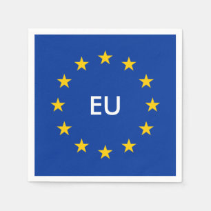 En Papier L'UE d'Union européenne marquent les serviettes d