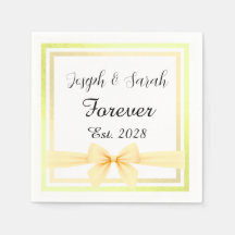 Modèle de serviette de mariage élégant minimaliste