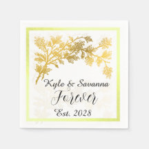 Modèle de serviette de mariage élégant minimaliste