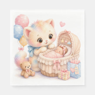 En Papier Mouchoirs de serviette de Baby Shower Mignons | Tu