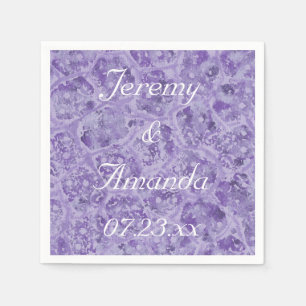 En Papier Nuances de violet serviettes Abstraites personnali