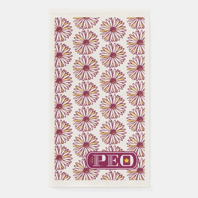 En Papier P.EO. Serviette rectangulaire (Devant)