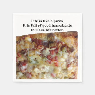 En Papier PIzza photo serviette décontractée