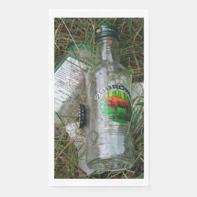 En Papier Polonais Vodka Serviette d'invité serviettes de ba (Devant)