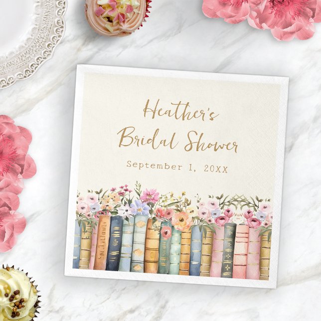 En Papier Serviette à thème livre (Book Theme Napkin
)