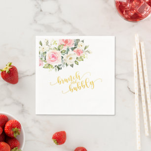 En Papier Serviette Brunch et Bubbly