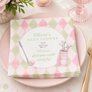 En Papier Serviette de Baby Shower Little Putter