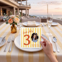 Serviette de fête d'anniversaire de 30 ans avec ph