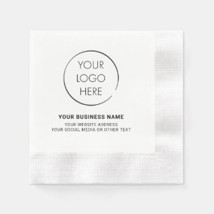 En Papier Serviette de logo d'événement, Marque de marketing