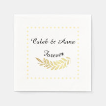 Serviette de mariage élégante