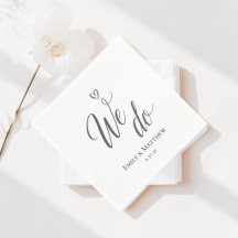 Serviette de mariage On fait