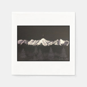 En Papier Serviette de montagnes de klaxon d'élans