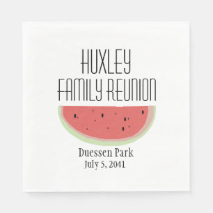 En Papier Serviette de réunion de famille Pastèque