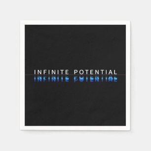 En Papier Serviette de table avec glitch "Potentiel Infini"