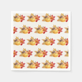 En Papier Serviette de table Citrouilles de Thanksgiving