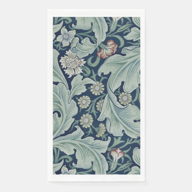 EN PAPIER SERVIETTE D'HÔTE : WILLIAM MORRIS : DESIGN FLORAL (Devant)