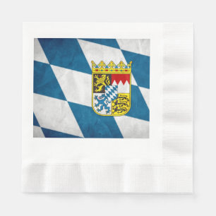 En Papier Serviette d'Oktoberfest avec le logo bavarois