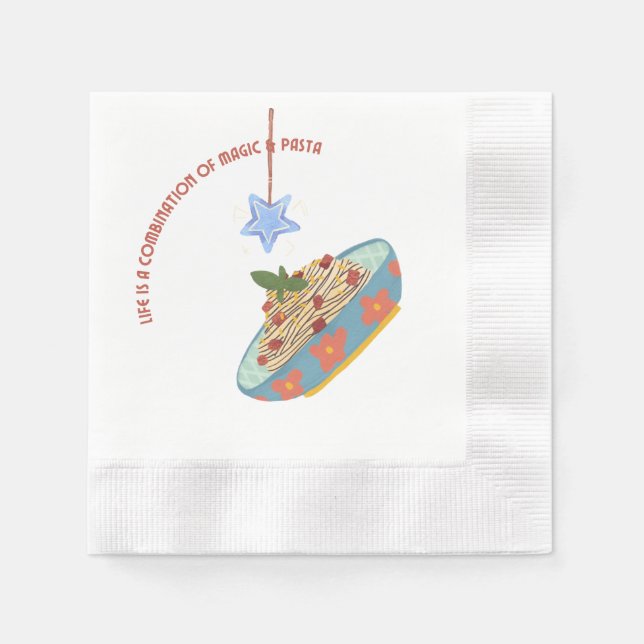 En Papier Serviette magique et pâtes (Devant)