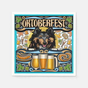 En Papier Serviette Oktoberfest