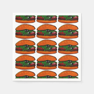 En Papier Serviette pour fête d'anniversaire de burger