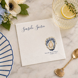 En Papier Serviette pour la Soirée de Mariage Côtière au Bor
