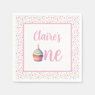 En Papier Serviette pour le 1er anniversaire de Sweet One