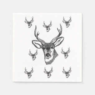 En Papier Serviettes de cerfs