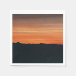 En Papier Serviettes de cocktail de coucher du soleil