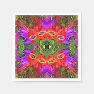 En Papier serviettes de cocktail de mardi gras