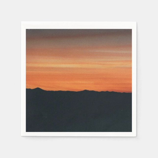 En Papier Serviettes de cocktails Sunset (Devant)