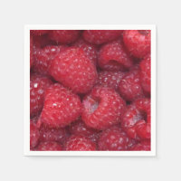 Serviettes de framboise