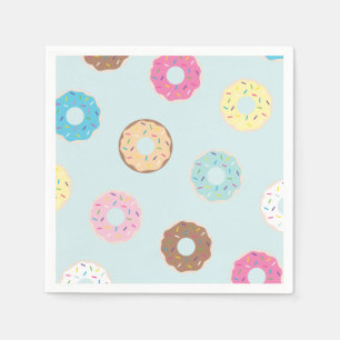 En Papier Serviettes de partie de beignet