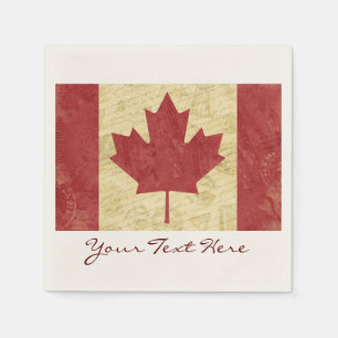 En Papier Serviettes de partie de drapeau du Canada