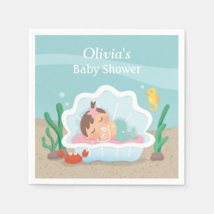 En Papier Serviettes mignonnes de partie de baby shower de