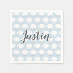 En Papier Serviettes personnalisées pour fête de baby shower
