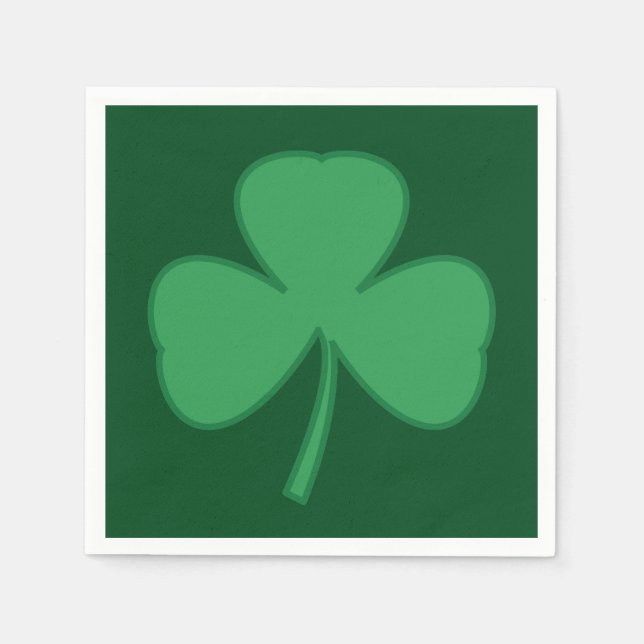 En Papier Serviettes Shamrock classique (Devant)