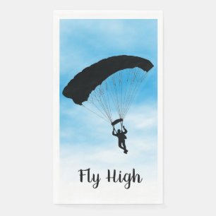 En Papier Skydiving Parachuting Design Serviette d'hôte