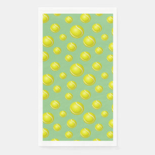 En Papier Tennis Balls Design Serviette Invitée